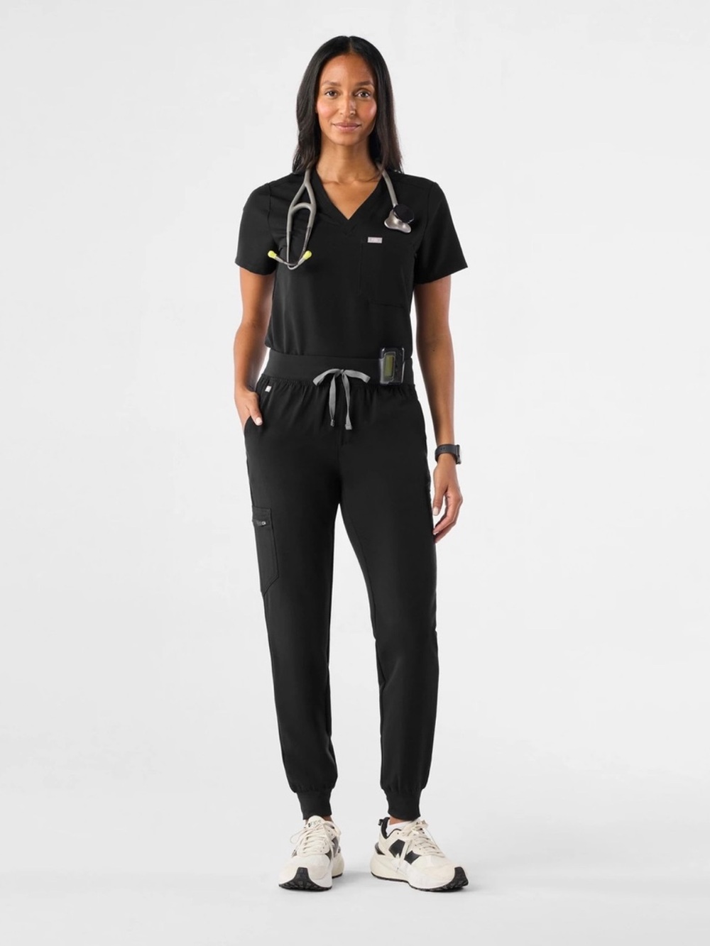 FIGS Black Zamora Jogger Scrub Pants XS